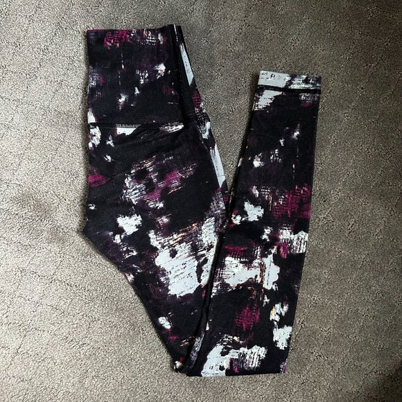 Lululemon Wunder Under Pant Legging Size 4 High Rise Kara Blossom - Picture 9 of 9